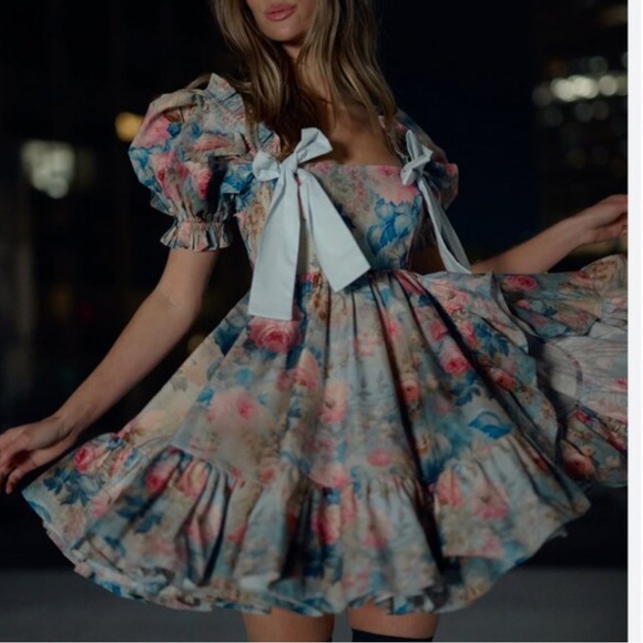 Selkie Dresses & Skirts - Selkie x FP The Chateau Paper Buttercream Mini Cotton Dress